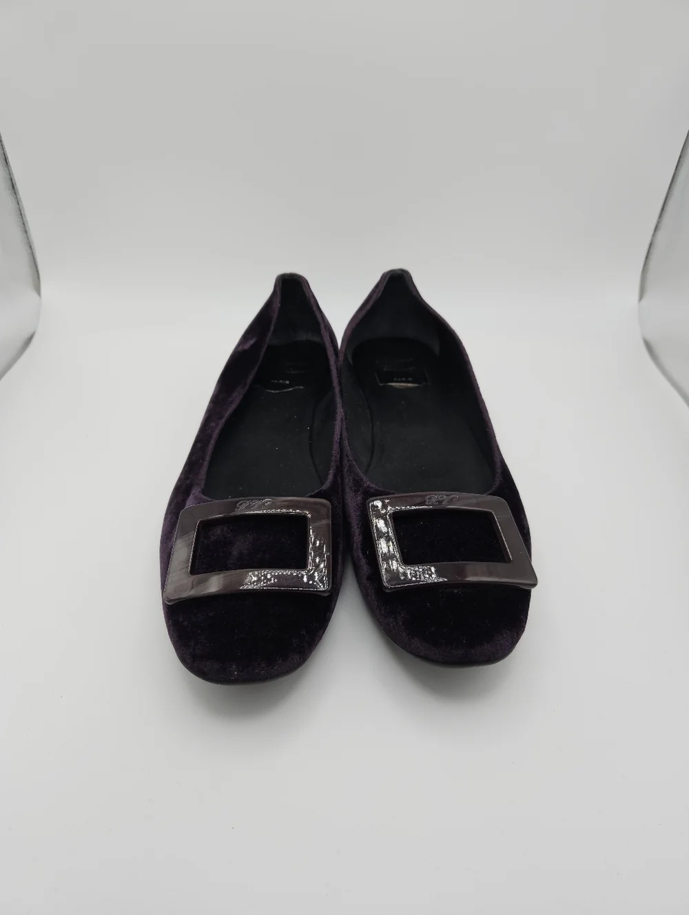 Roger Vivier Belle Vivier Ballerinas purple velvet estimated size 9.5 to 10